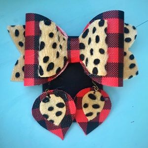 Bow & earrings set